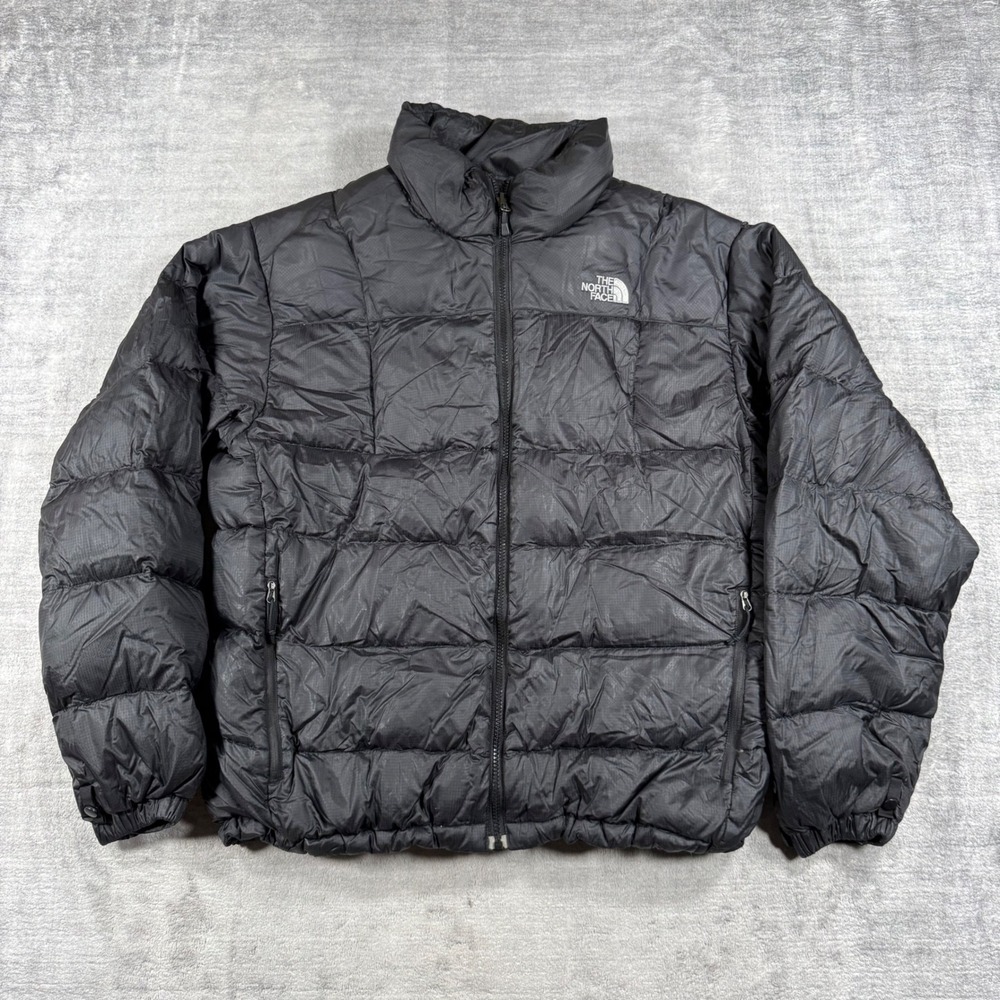 The North Face Jacket Mens Large Black Puffer 550 Down Ripstop Quilted Winter